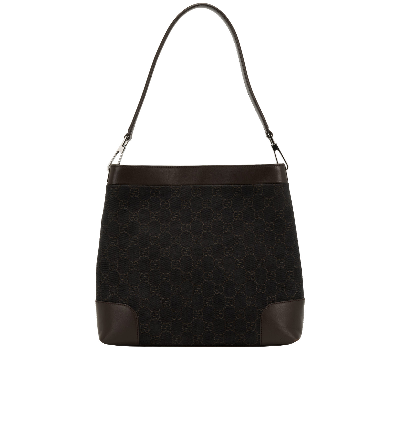 Vintage GG Shoulder Bag, &pound;350, Handbags, Brown, Leather, Back view